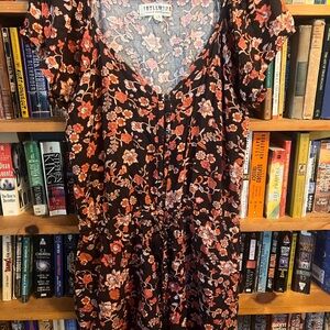 Idyllwind Black and Red Floral romper